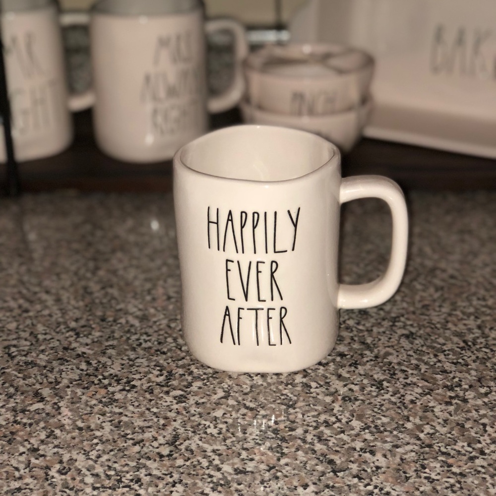 Rae Dunn “HAPPILY EVER AFTER” mug